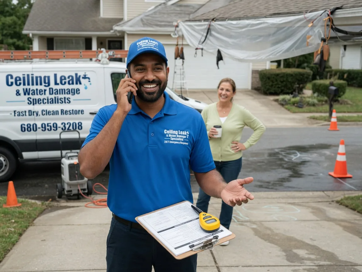 Ceiling Leak Cleanup Scandia, KS FAQs
